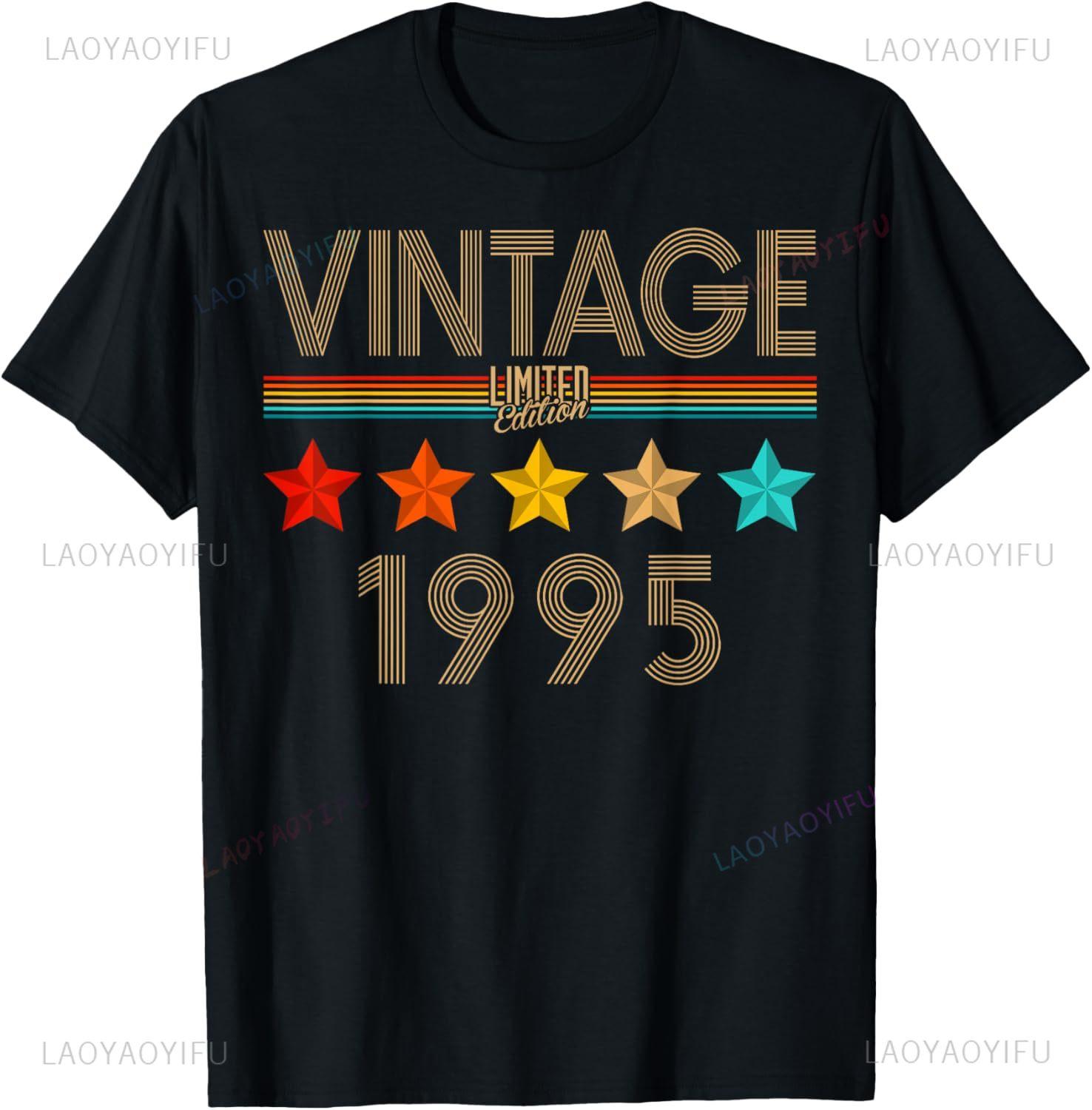 

Vintage 1995 Limited Edition 30th Birthday 30 Year Old Gifts Flowers and Scenery T-Shirt Streetwear Clothing Casual Harajuku Tee 4XL