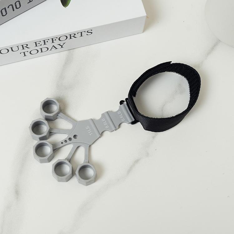 

Цветная силиконовая рукоятка, тренажер для силы рук, регулировка уровня 3, захват для пальцев для фитнеса, расширитель тренажерного зала, портативный инструмент для фитнеса серый