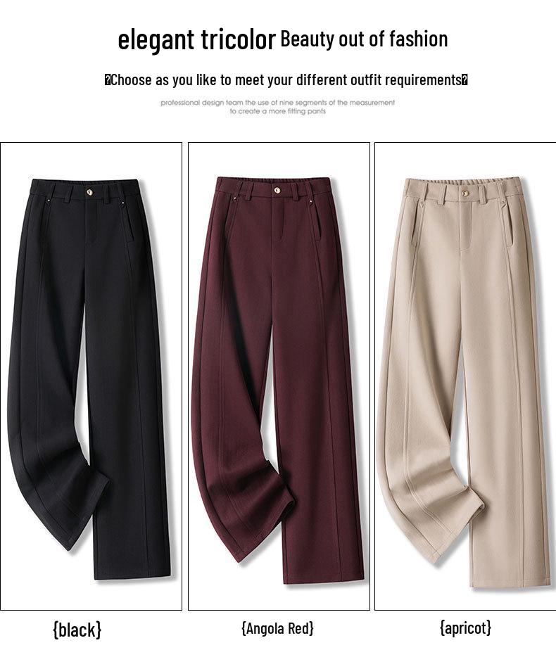 Dámské vlněné kalhoty s vysokým pasem - Podzim/Zima 2024: Elastické, Rovné, Úzké a Široké nohavice