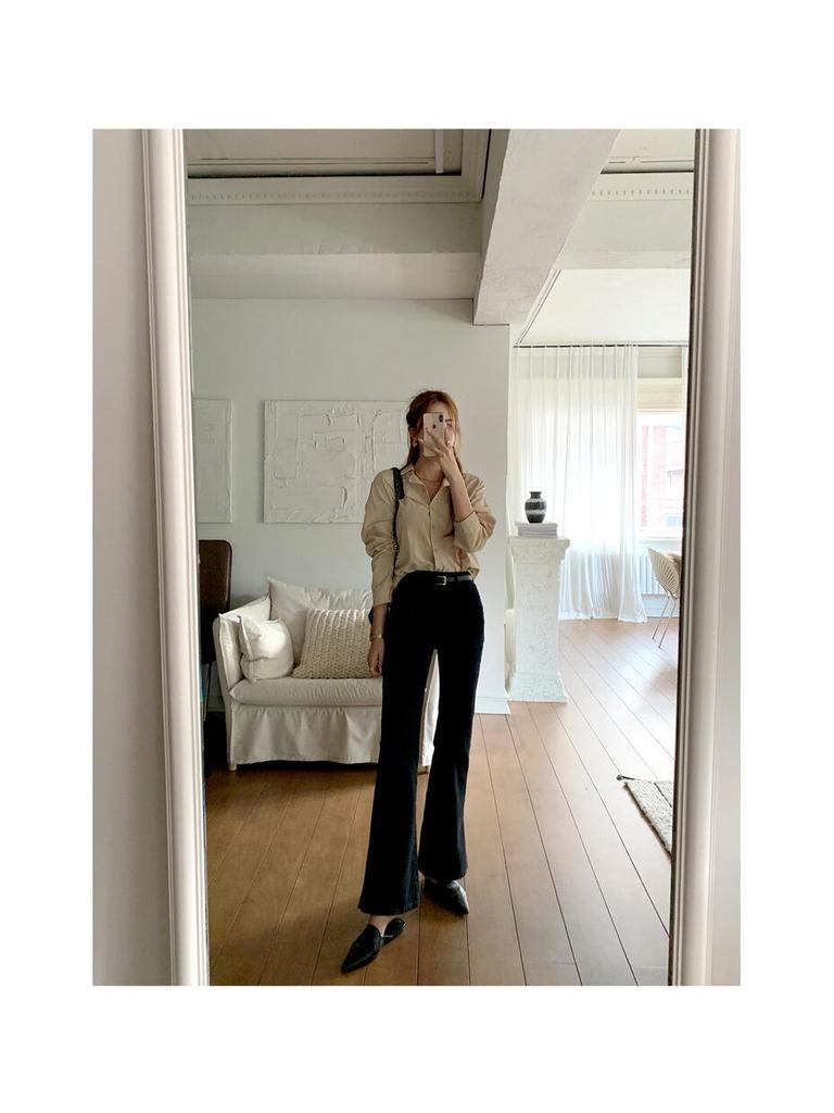 2026 Spring & Autumn Korean Chic Classic Long-Sleeve Women's Shirt