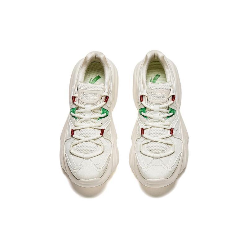 Anta Wear-Resistant Low-Top Casual Shoes Women's White Sneakers 122348886-2