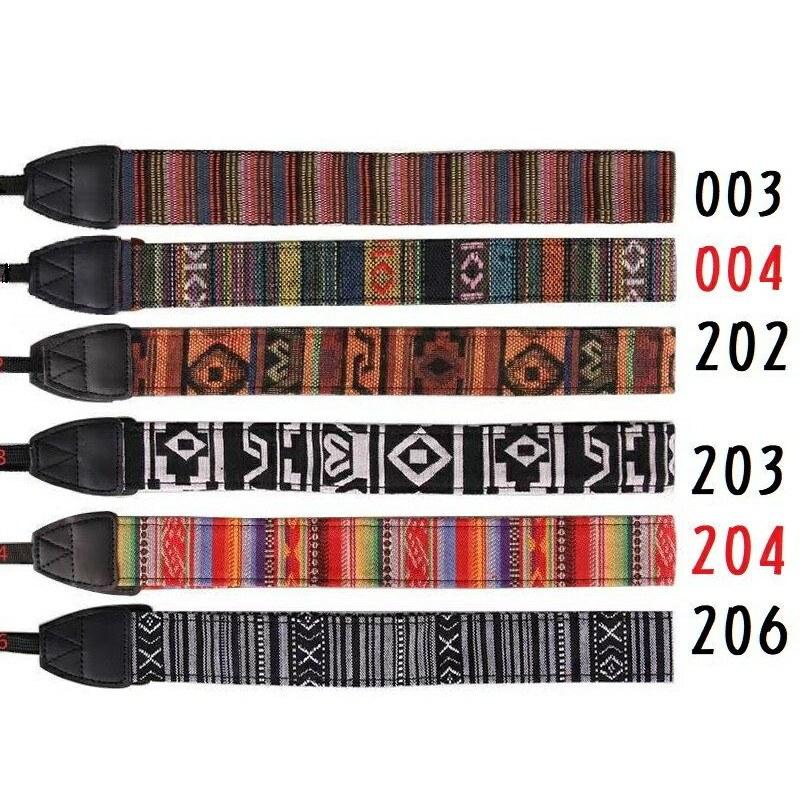 Vintage canvas adjustable camera shoulder neck strap sling belt Nikon Canon Sony Panasonic DSLR digital single-lens reflex ILDC cameras.