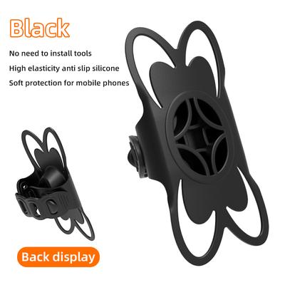 Silicone Bicycle Phone Holder Universal Bike Motorcycle Mobile Phone Stand Handlebar Clip Bracket For All Phone Stand