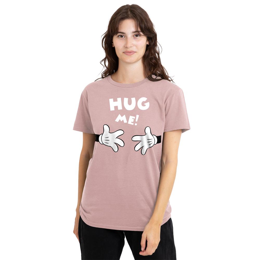 Disney Womens/Ladies Hug Me Mickey Mouse Valentine`s Day T-Shirt