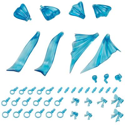 Kotobukiya Modeling Support Goods Dress Up Parts Cute Ribbon Set Sky Blue Total Length 100mm Plastic Model M.S.G Ver. Approx. Non-scale