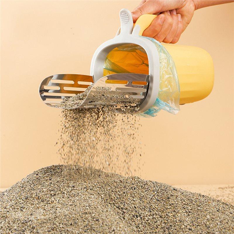 Premium-Cat Litter Box Self Cleaning New Cat Litter Shovel Scoop For Pet Filter Clean Toilet Garbage Picker Cat Supplies