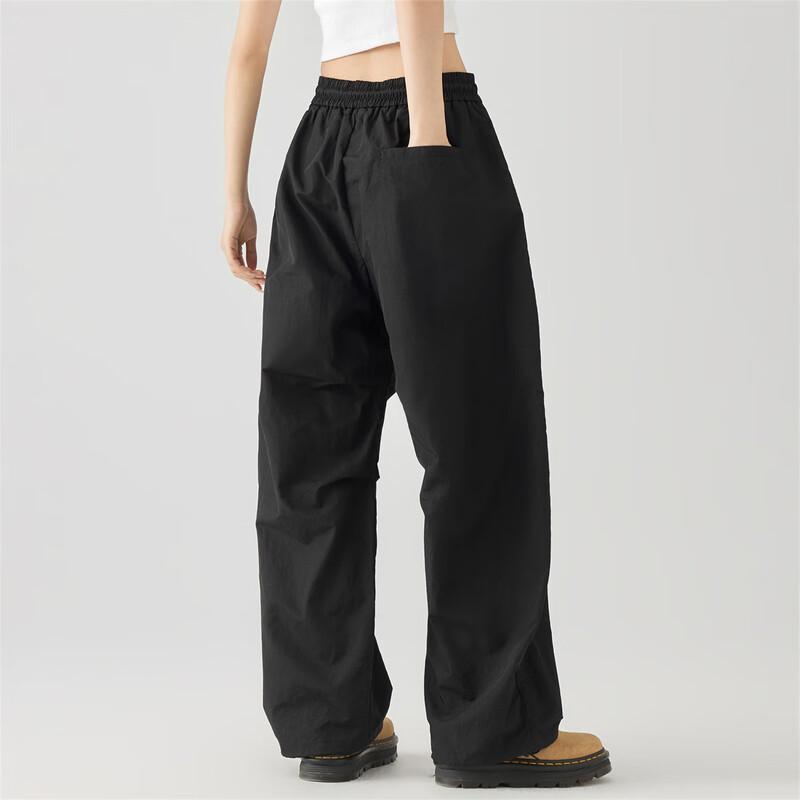 GOLFCROSS Unisex Pleated Letter Embroidery Drawstring Workwear Pants