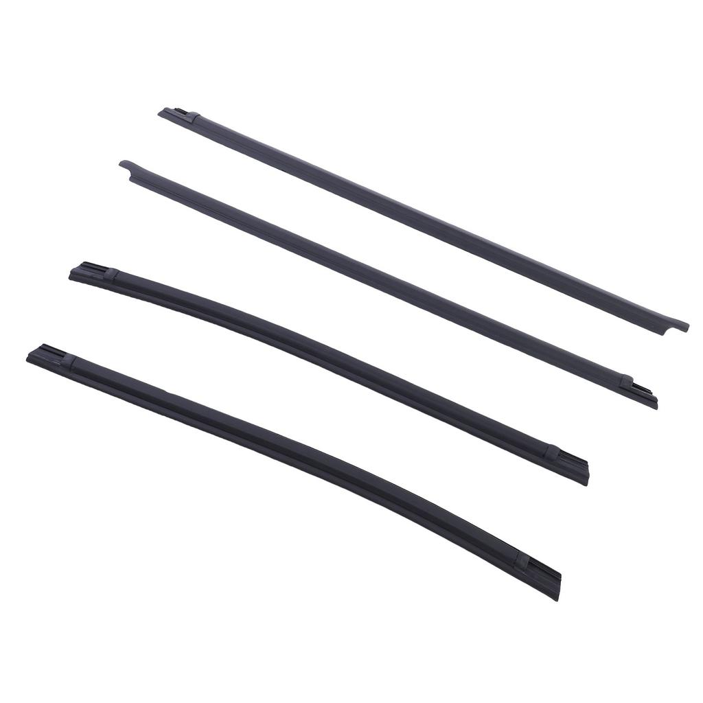 4Pcs Car Window Seal Strip Set Replacement for Tacoma Double Cab 2005 2015 68161 04050 Rubber Weather Proof Supplies