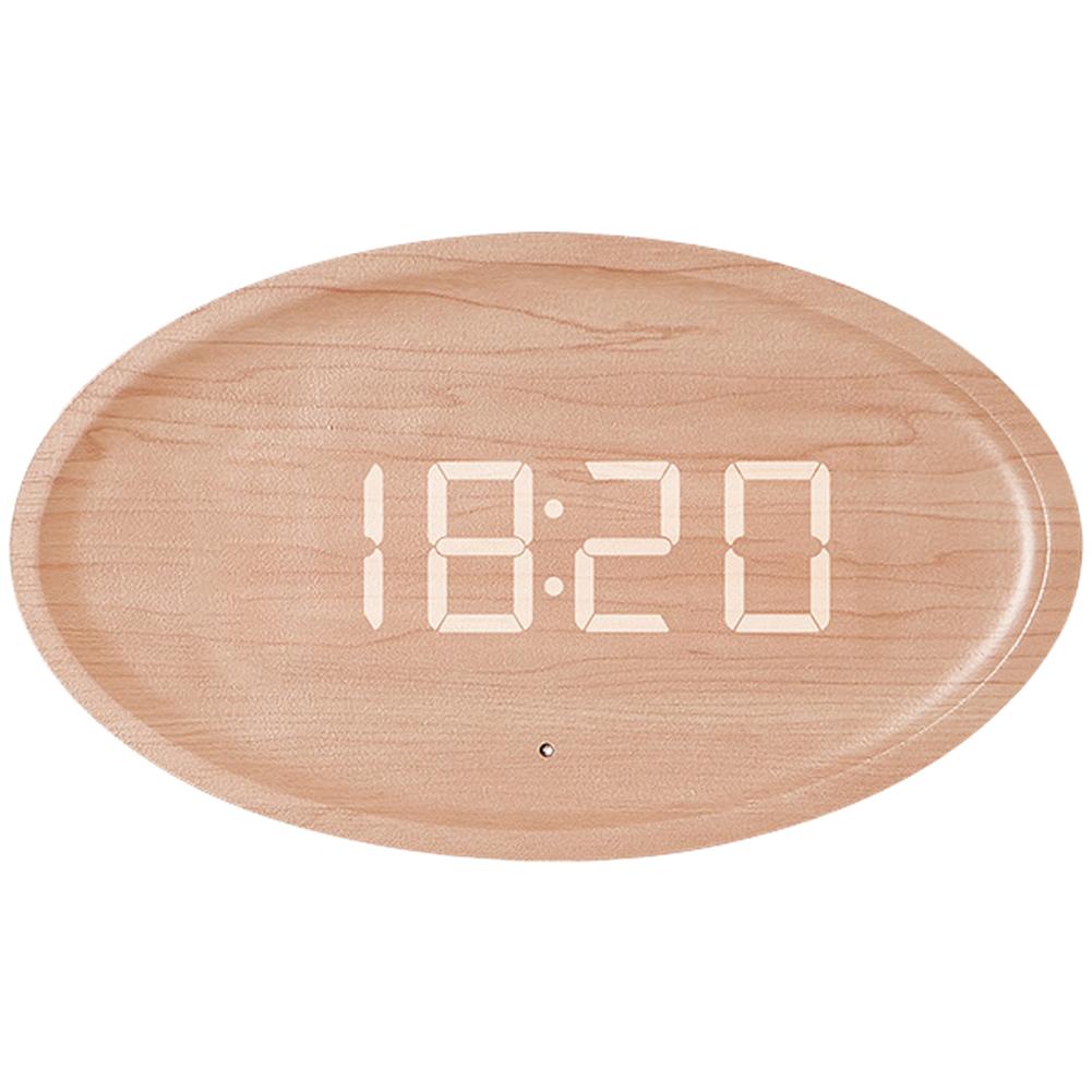 

Living Room Nordic LED Clock Office As Shown Nordic LED Wall Clock Easy Time Setting Buttons Wall-mounting Holes коричневый