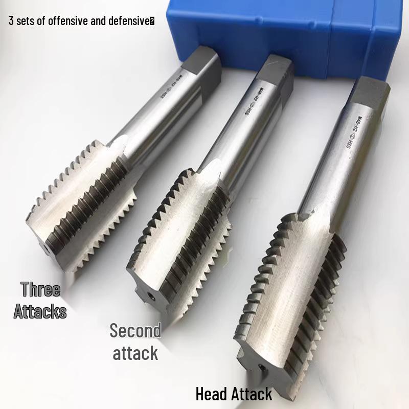 Straight Flute Machine Tap Set, 3-Piece (Sizes M3-M36) M3 (Set of 3: Initial, Second, Final Taps)