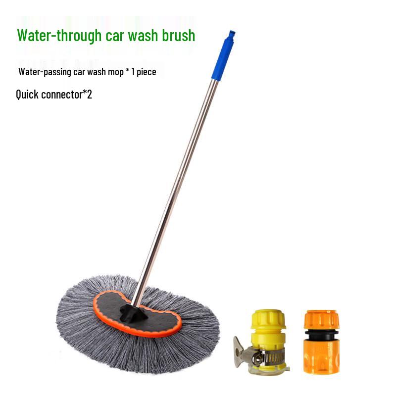 Water-Fed Car Wash Mop and Brush