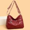 Middle-aged and Elderly Bag Middle-aged Soft Leather Single-shoulder Crossbody Bag Large-capacity Grandma Bag Casually