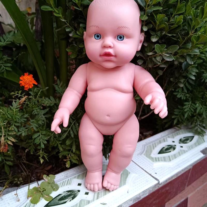28cm Kindergarten Early Education Vinyl Doll - Nude Soft Rubber Little Princess