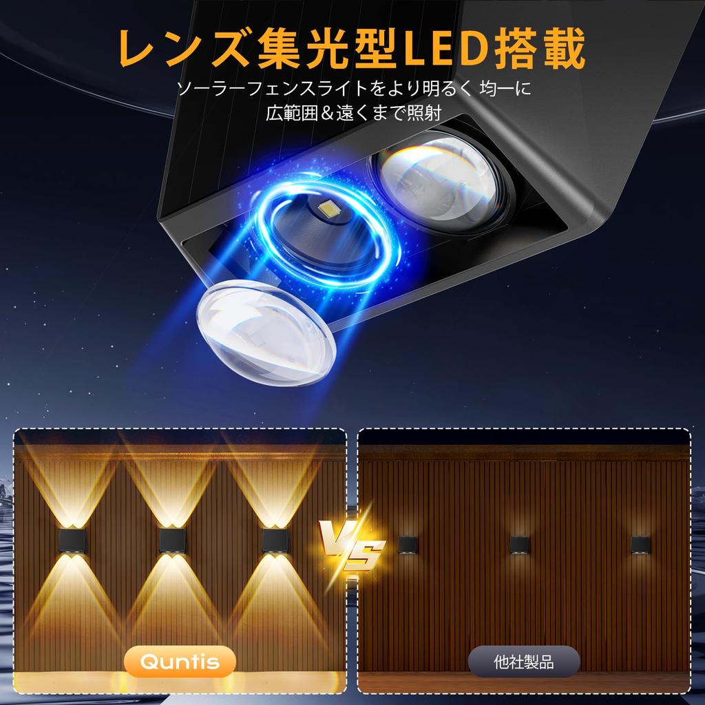 Quntis RGB Solar Garden Decorative Outdoor Stair IP65 Romantic Solar LED Light for Decorative and Illuminating Light Light, Light, Light, Wall-Mounted