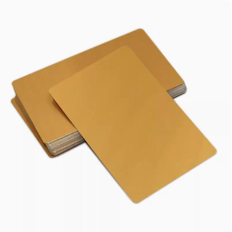 50 Adet Lazer Kazıma Ham Malzeme Alüminyum Levha Lazer Kazıma Kartvizit Çok Amaçlı Kendin Yap Hediye Kartları