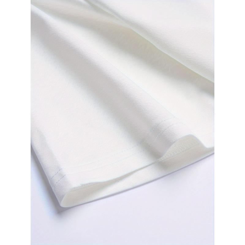 Tallas Europeas Camiseta de Moda para Hombre con Cuello Redondo, Versátil de Manga Corta