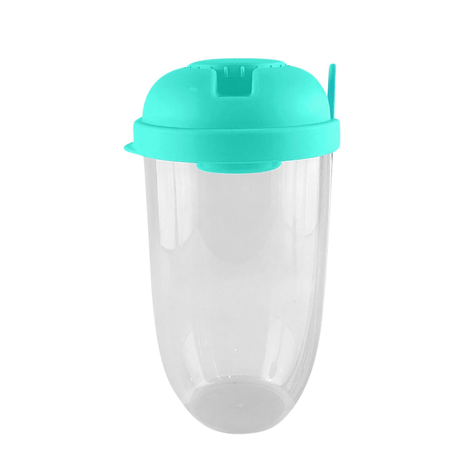 

Fresh Fruit & Vegetable Cup Food Shaker With Dressing Container & Fork Fresh Fruit Container Food Container One Size зелений