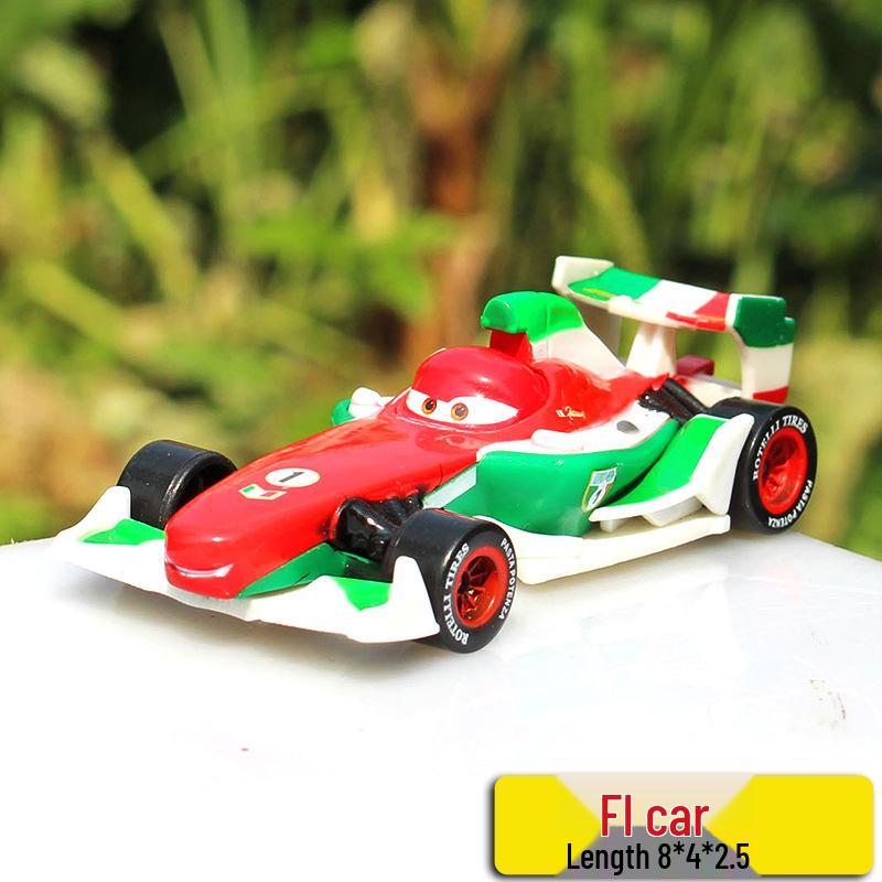 Pixar Cars Alloy Toy Set: McQueen, Mater, Sally, Sheriff Models