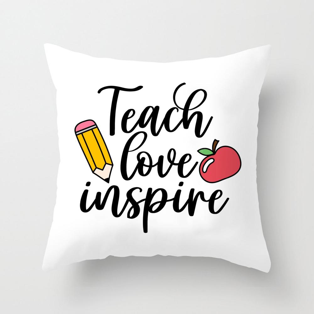 

Наволочка с надписью «Жизнь учителя и любовь учителя» для подарка на День учителя, наволочка для подушки, украшение для спальни на вечеринку