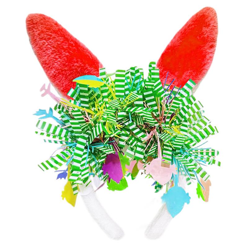 Easter Party Hair Accessory Rabbit Ear Headband Headpiece Rabbit Hairband Children Headwear Easter Party Photo Prop for Women