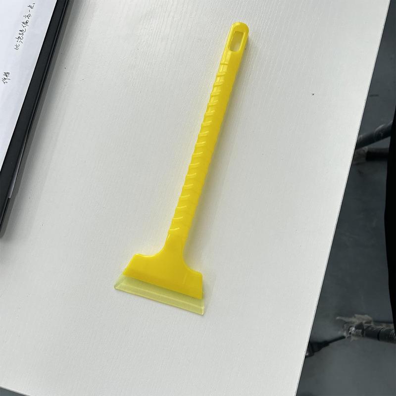 10 Inch Car Snow Shovel Scratch Free Bristle Head Snow Brush Tough Window Snow Scraper  Sturdy Body Ergonomic Grip Ice Scrapers