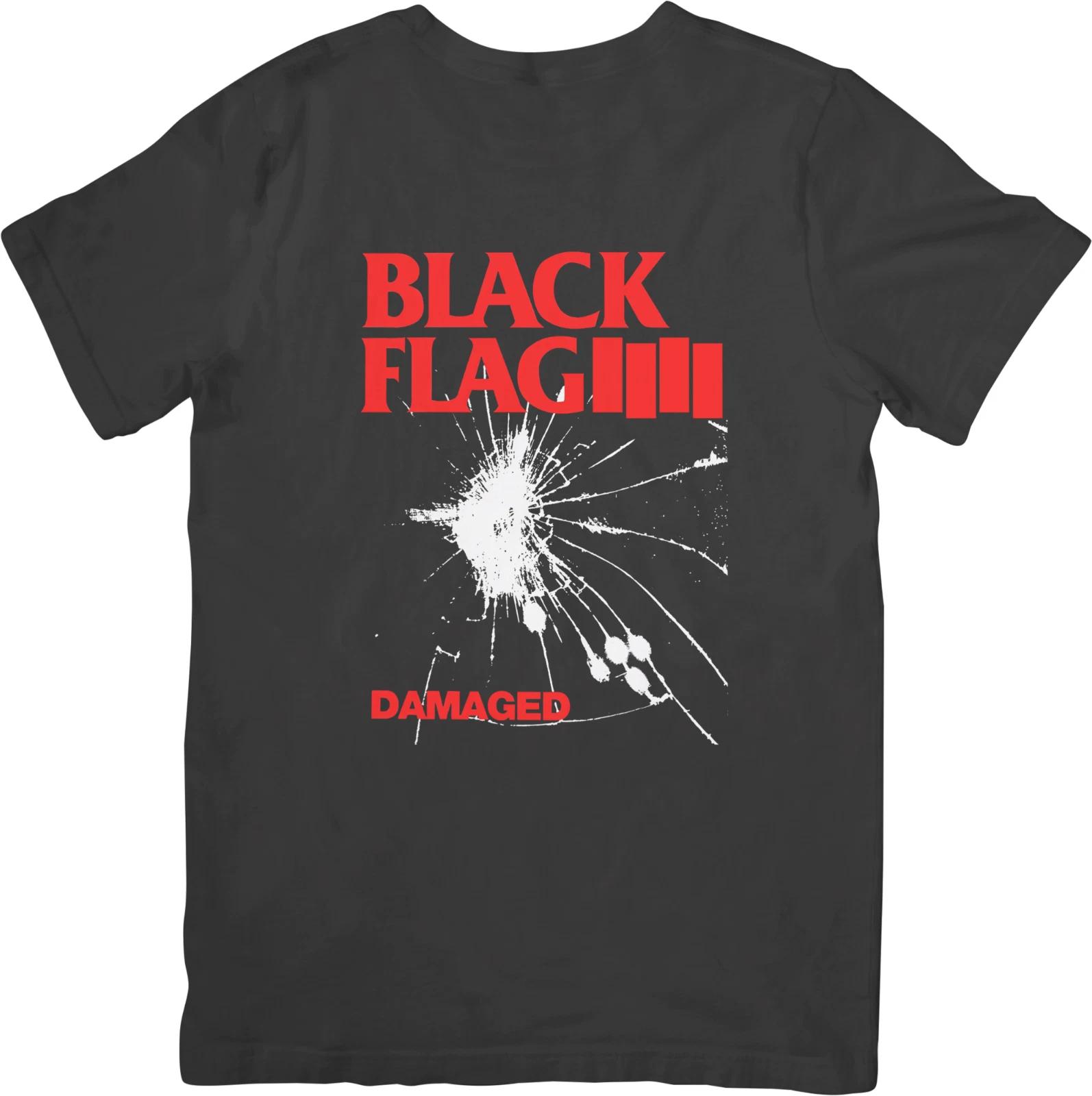 

Black Flag Хеви-метал Музыка Подходит для мужчин и женщин Качественная хлопковая футболка Черная S