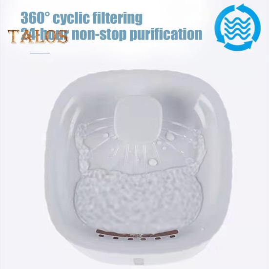 3L Automatischer Haustier-Wasserbrunnen Leiser Hunde-Wasserspender mit LED-Licht und Wasserstandsfenster Haustier-Trinknapf für Hunde und Katzen