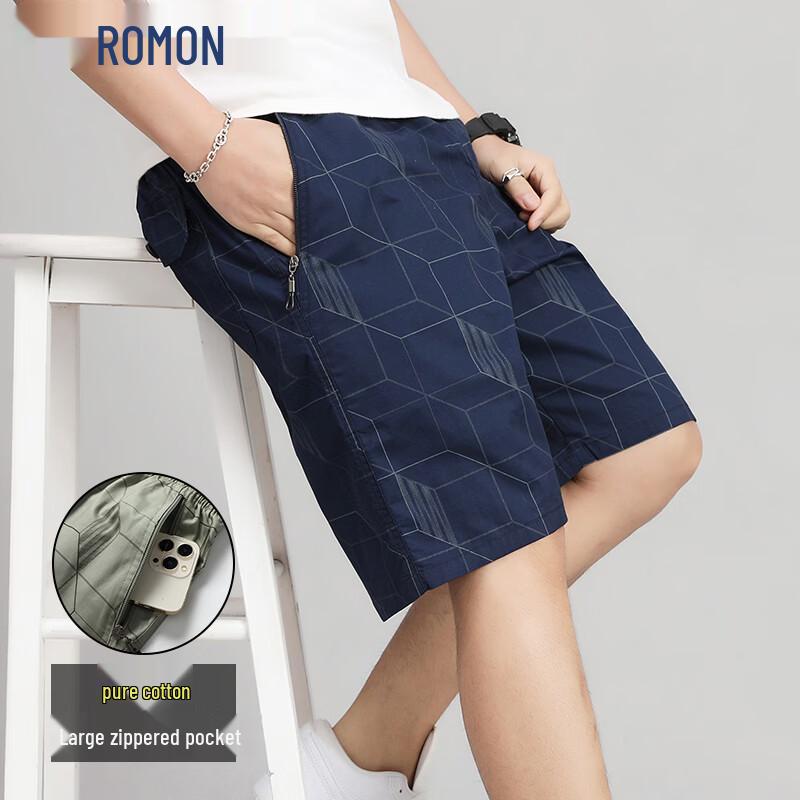 ROMON Men s Loose Fit Cargo Beach Shorts 6XL