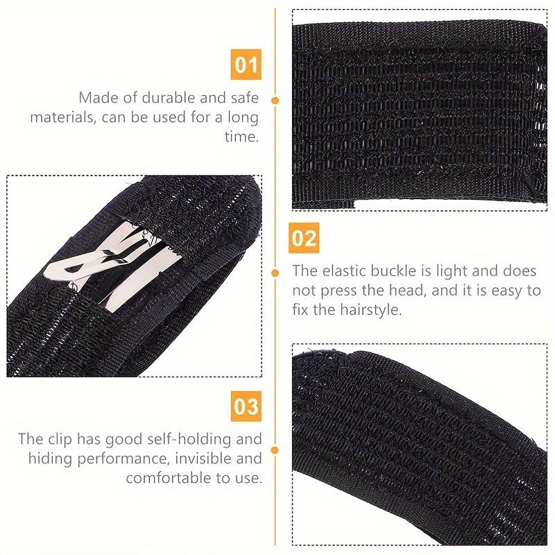 Elegant 2-Piece Set Invisible Hair Volume Boost Clips - Vintage Style, Oval Shape with Hollow Design for Women & Girls