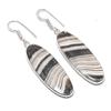 Natural Calcite Agate Gemstone 925 Sterling Silver Jewelry Earring 2.25" AEE-10907