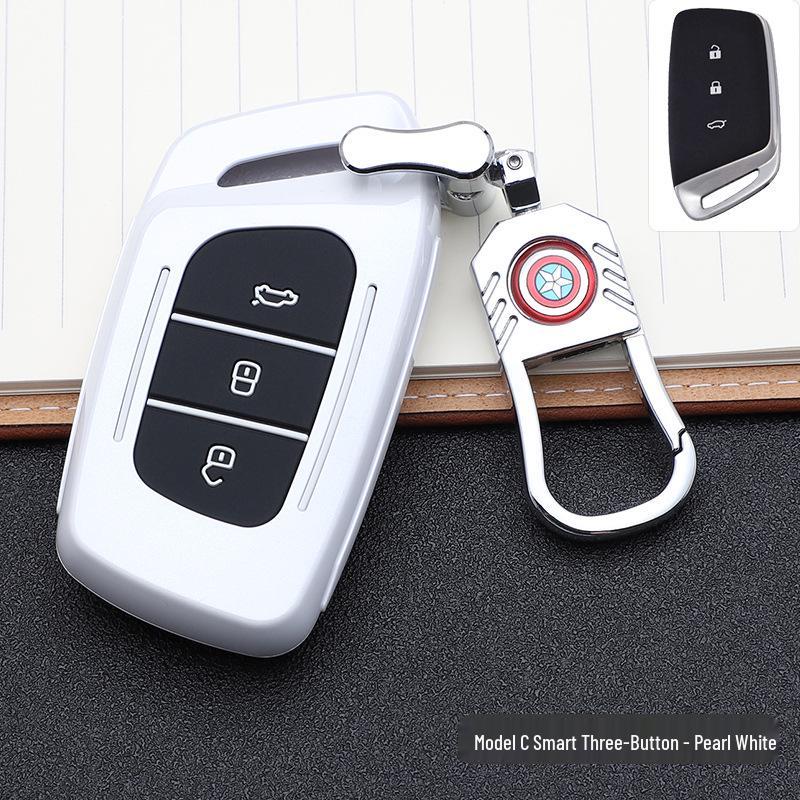 Baojun-Marvel Car Key Pouch: Stylish Buckle Remote Shell & Personalized Decoration