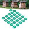 26PCS Beehive Numbered   Marker with Hole Round Beehive Label Beekeeping Accessory for Garden