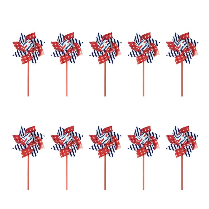 Wind Spinners Eye Catching Pinwheels Colorful for Kid Parties Camping Picnics Outdoor Gathering Lawns Garden Decorations