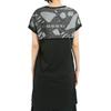 adidas Neo W Cs Dress Fashion Simple Letter Print Short Sleeve Dress Women Dresses Black Bright-Pink Fluorescent DW8353