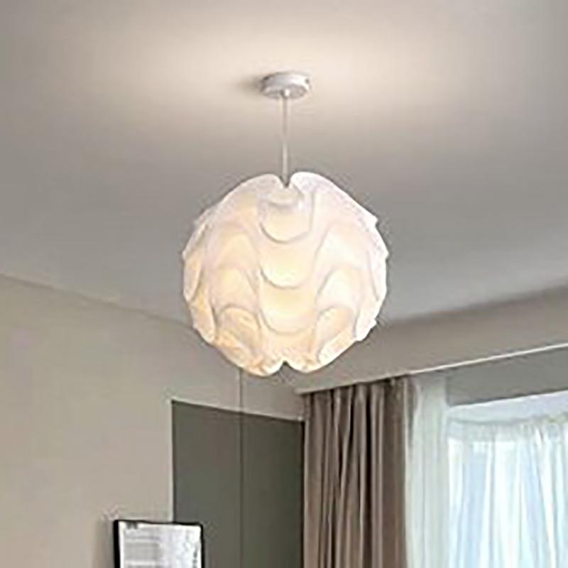 Pp Wave Ball Lampshade Petal Table Lamp Shade Light Durable Cover Design Lampshade Protector Household Chic