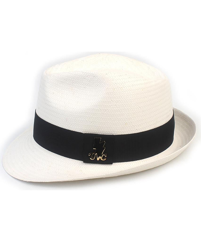 Yunibeosyeolkemiseuteuli Bu Gentle Line White Fedora Summer Hat