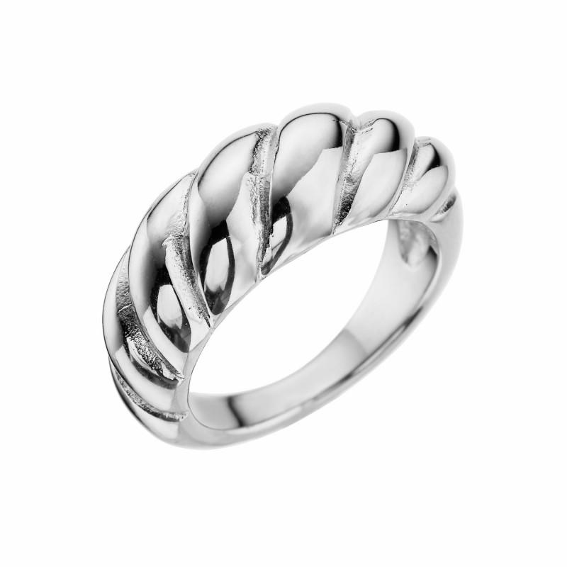 Stainless Steel Geometric Bull Horn Ring Women Punk Edgy Adjustable Fashion Jewelry In Gold 6