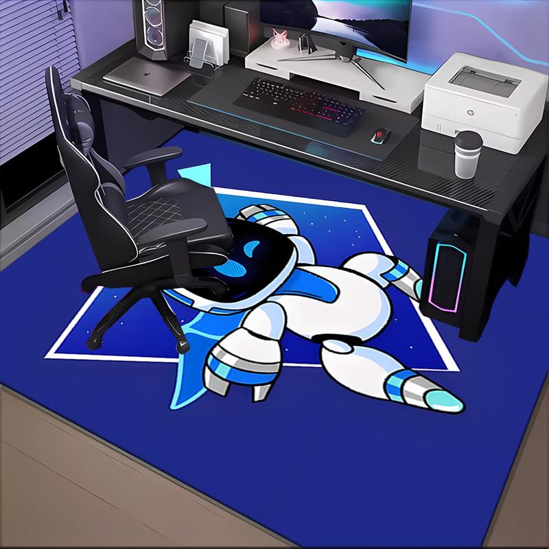 Tappeto Avventura Spaziale Astro Bot Tappeto da Gioco, Tappetino per Camera da Letto Soggiorno Ingresso Tappeto, Idea Arredo Casa Regalo per Natale Compleanno