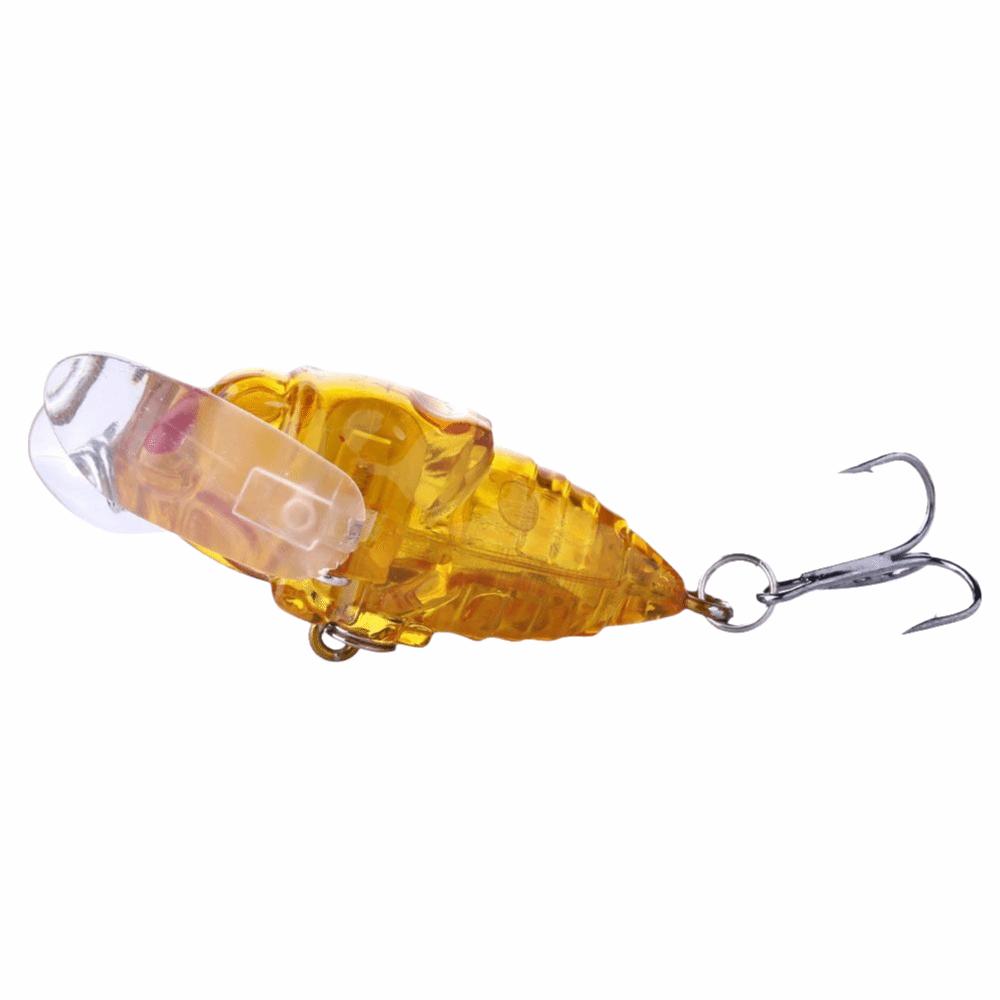 5PCS Floating Popper Hard Lure with Double Triple Hook Artificial Fishing Bait Freshwater