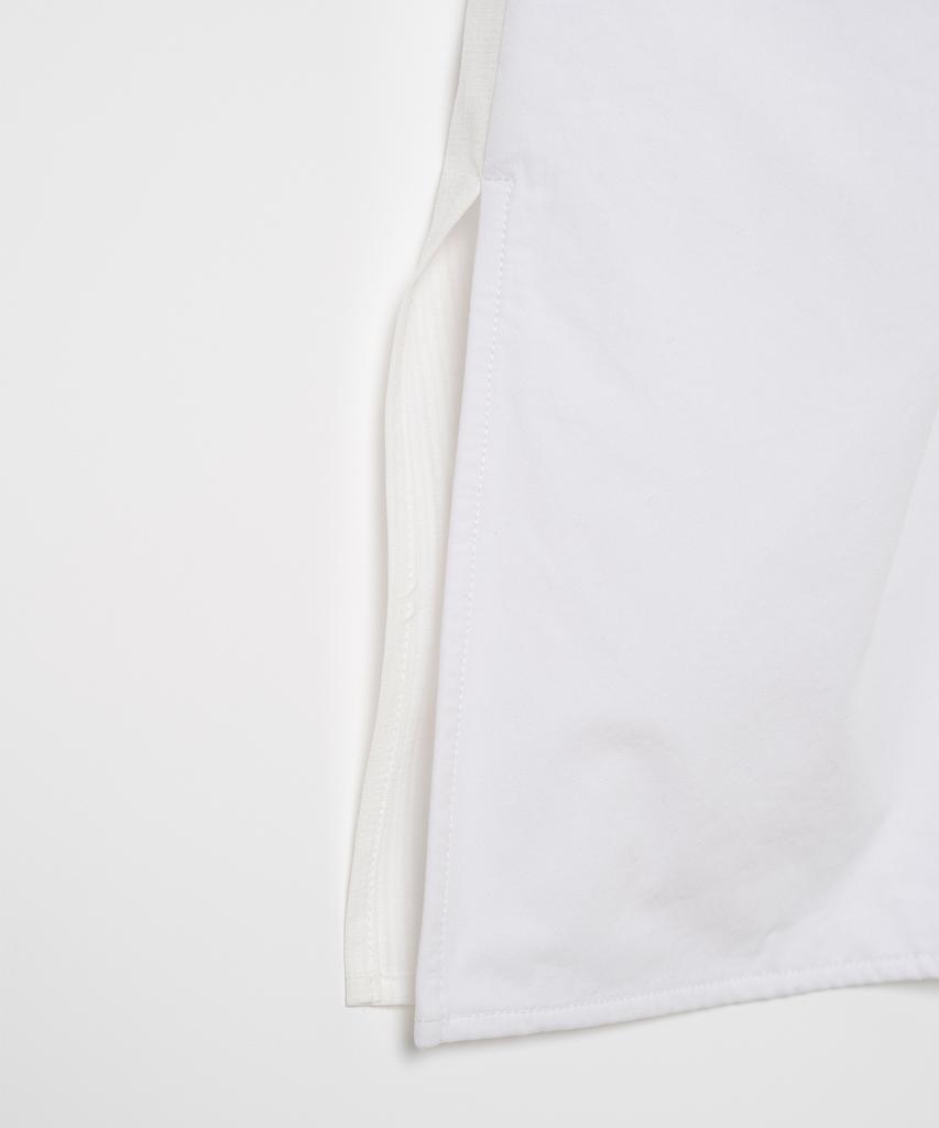 MILLO WOMEN Double Layer Sleeveless Shirt [White]