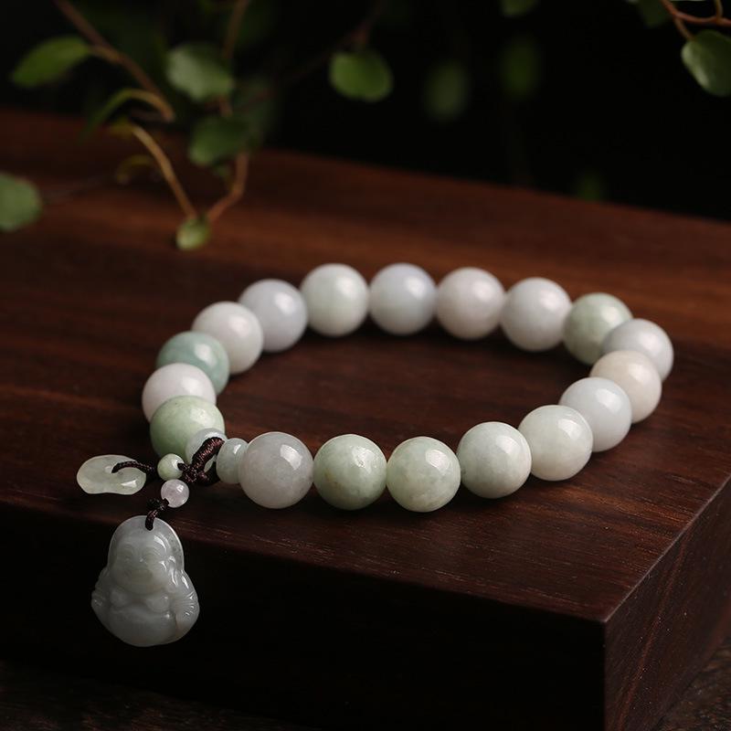 Pendente Pixiu in Giada Naturale Braccialetto per Coppia