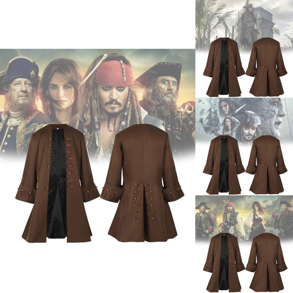 Elegantes Pirates of the Caribbean Piratenkostüm für Erwachsene mit einzigartigem Renaissance-Design