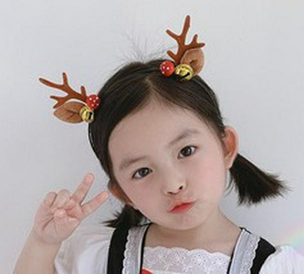 Mori Style Weihnachtsrentier Haarspangen & Stirnband Set für Mädchen