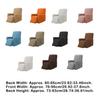 Recliner Cover Universal Solid Color Full Sleeve Slipcover Chair Dust-proof Seat Anti-slide Protector for Bedroom Room
