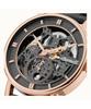 Ingersoll The Herald Leather Strap Black Skeleton Dial Automatic I00403B Men's Watch