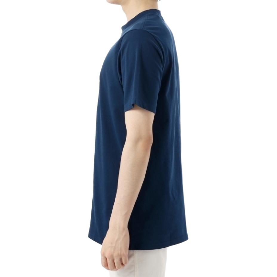 Carhartt WIP Logo Print Crew Neck Short Sleeve T-Shirt Men tops Blue I031047-2QF-XX
