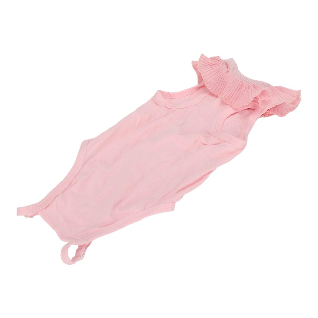 Cat Recovery Suit Lace Neckline Prevent Licking Adjustable Buckle Cat After Surgey Wear for