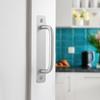 HOOWDAMY 2-Pack Aluminum Alloy Handles, Metal Door Handles, Cupboard Pull Handles, Interior Bathroom Handles, Sliding Door Opening and Closing Assista