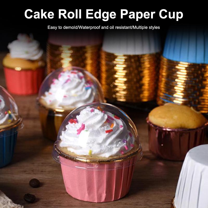 50Pcs Muffin Cupcake Paper Cup Oilproof Cupcake Liner Baking Cup Tray Case Caissettes Cupcake Wrapper Paper Wedding Party