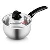 Curved Stainless Steel Milk Pot